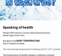 DROP IN BODY TEMPERATURE BY 1°C WEAKENS IMMUNITY BY 30%, WHICH HAS GREAT INFLUENCE ON THE BODY